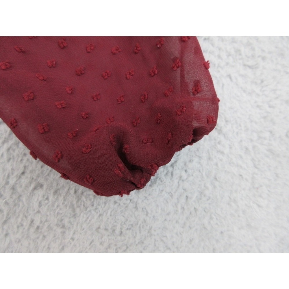 Trixxi Dress Womens L Red‎ Sheer Dark Romance Cottagecore Whimsy Earthy Ethereal - Picture 6 of 16